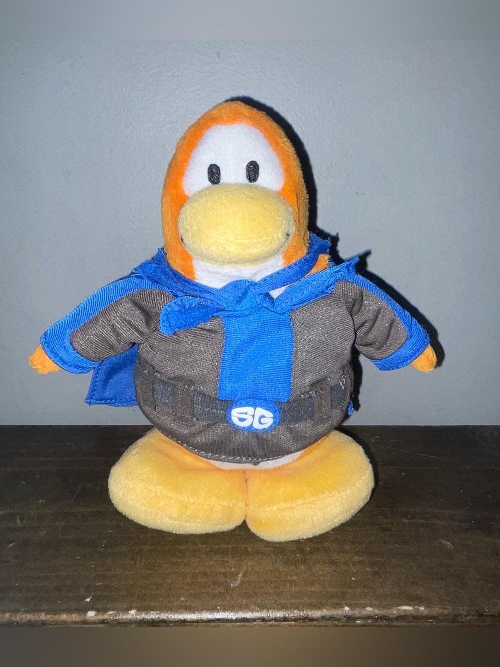 Disney Club Penguin Super Hero SG Sam Shadow Guy Plush